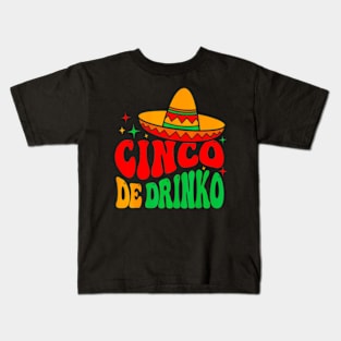 Tequila Party Cinco De Drinko Kids T-Shirt